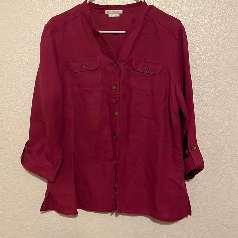 Women red blouse